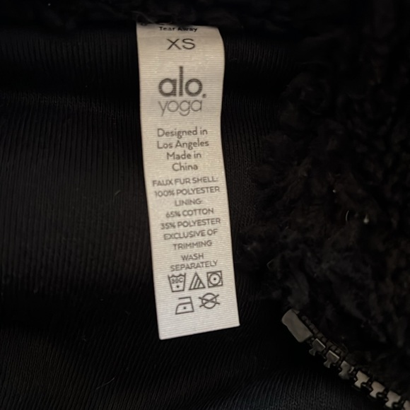 ALO black sherpa jacket - Picture 7 of 7